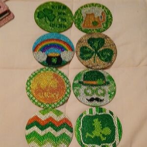 Colorful St. Patrick's Day Coaster Set